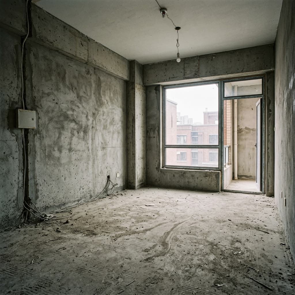 Before — empty room before Royal Craft interior renovation